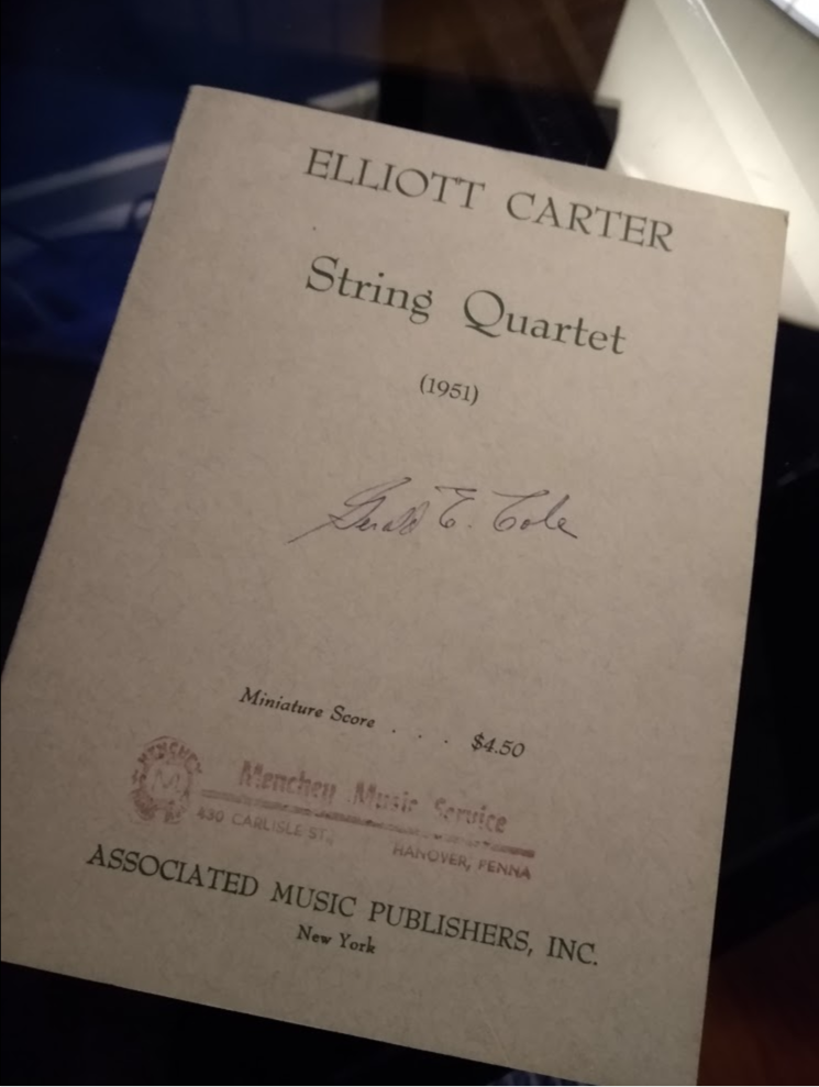 Elliott Carter, First String Quartet